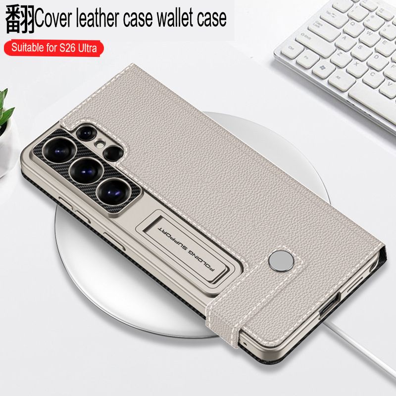 Leather PC Flip Wallet Multifunction Card Slot Wallet Phone Leather Case for Samsung Galaxy S26 Ultra Phone Cover
