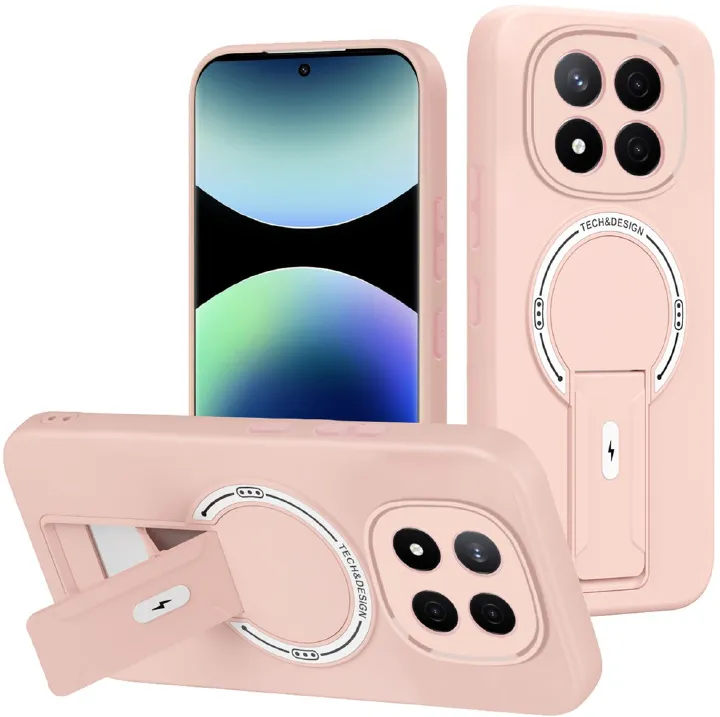 Phone Case for Xiaomi Redmi Note 15 15 Pro Plus 14s 14 Pro+ 13 Pro+ 13 Luxury Anti-Drop Stand Case TPU Phone Grip Wireless Charging Skin-Friendly Mobile Phone Cover