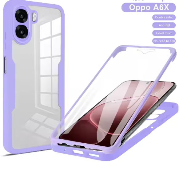 360 Full Body Screen Protector Transparent Case for OPPO A6x (Note: select the model) OPPO A6 Pro Shockproof Phone Cover
