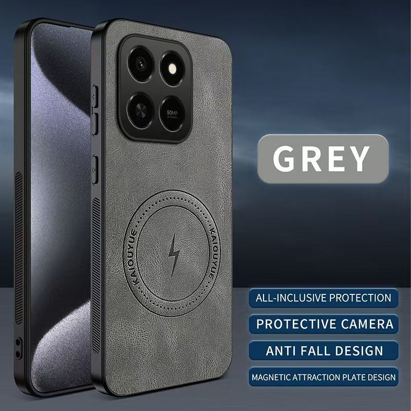 Luxury Business Phone Case for Honor X7D 6.77" inch,Honor 400 Smart 6.77" inch Magnetic Sheepskin Leather All-inclusive Back Cover