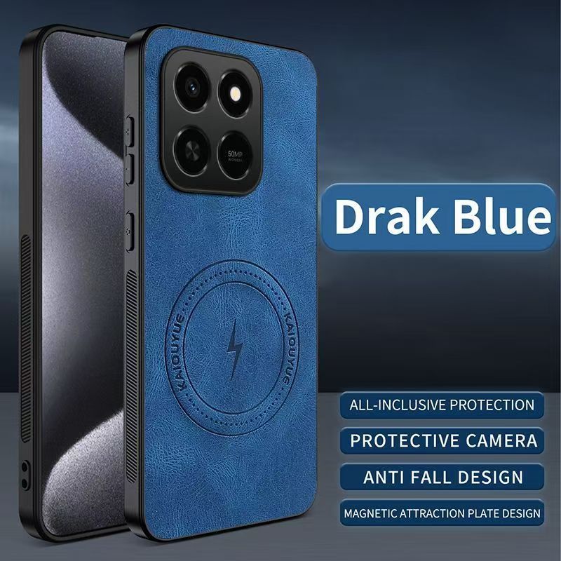 Luxury Business Phone Case for Honor X7D 6.77" inch,Honor 400 Smart 6.77" inch Magnetic Sheepskin Leather All-inclusive Back Cover