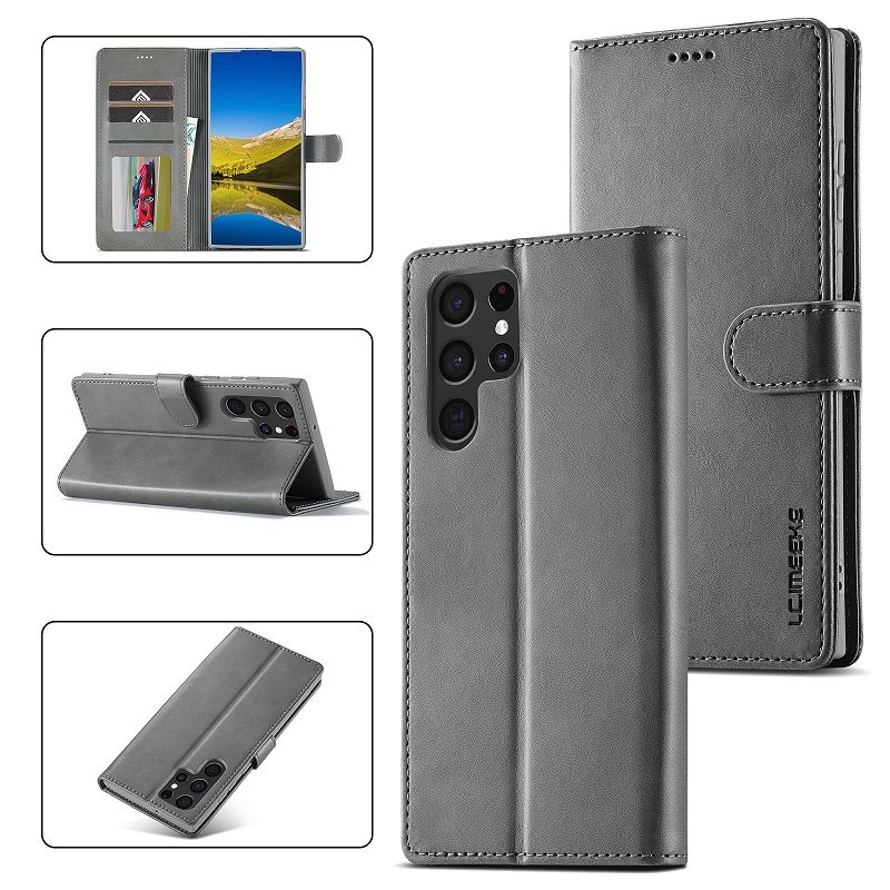 Leather Phone Case Flip Cover for Samsung Galaxy S26  Ultra S25 FE S26 Plus S24 S23 FE S22 S21 Plus S20 Note 20 Ultra 10 Plus 9 8 S10 S9 S8 Magnetic Full Body Shockproof Stand Flip Cover