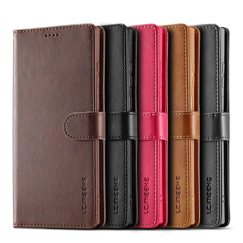 Leather Phone Case Flip Cover for Samsung Galaxy S26  Ultra S25 FE S26 Plus S24 S23 FE S22 S21 Plus S20 Note 20 Ultra 10 Plus 9 8 S10 S9 S8 Magnetic Full Body Shockproof Stand Flip Cover