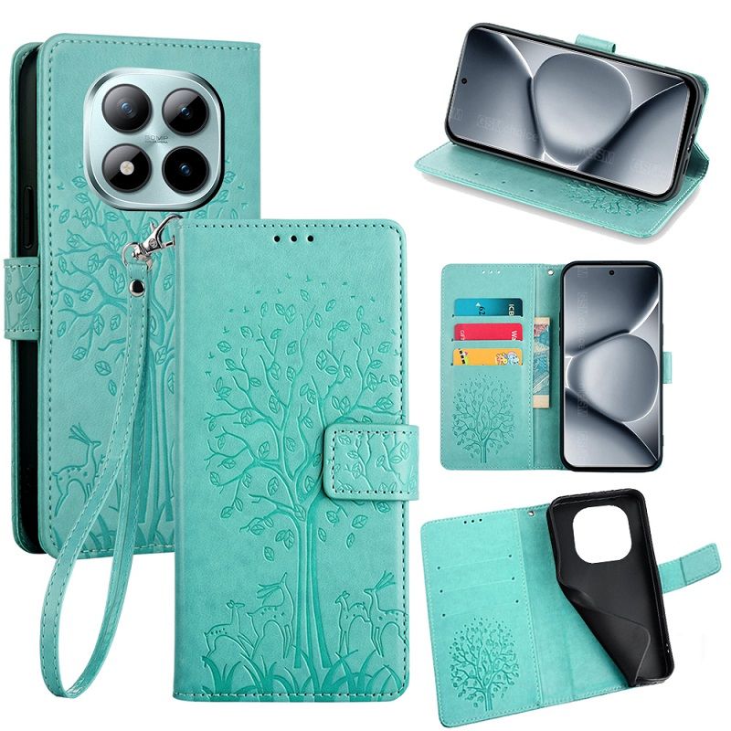 Wallet Leather Cover for Xiaomi Redmi Note 15 Pro+/Plus 15 Pro 15 Case Card Slots Magnetic Closure Shockproof Cover with Hand