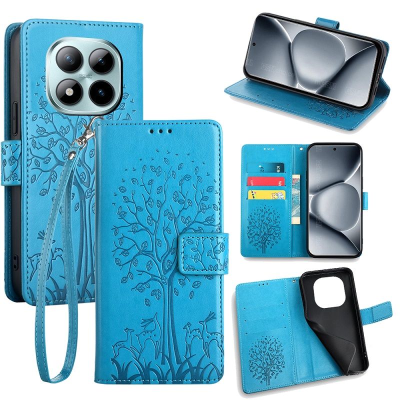 Wallet Leather Cover for Xiaomi Redmi Note 15 Pro+/Plus 15 Pro 15 Case Card Slots Magnetic Closure Shockproof Cover with Hand