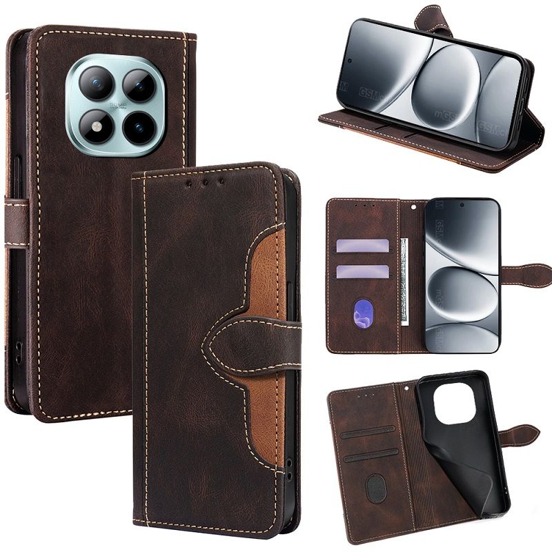 Leather Phone Case Flip Cover for Xiaomi Redmi Note 15 Pro 15 Pro+/Plus 15 [RFID Blocking] Magnetic PU Leather Stand Holder Shockproof Protection Case