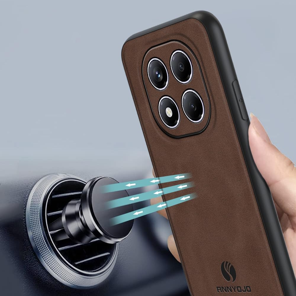 Luxury Business Phone Case for Xiaomi Redmi Note 15 Pro 15 Pro Max 15 Magnetic Sheepskin Leather Back Cover