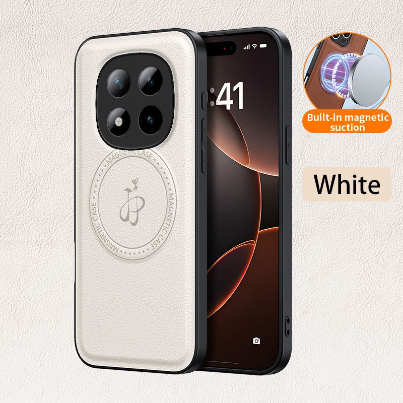 Magnetic Leather Phone Case for Xiaomi Redmi Note 15 Pro 15 14 Pro Plus 14 Pro 14 13 Pro+ Plus PU Leather Back Cover