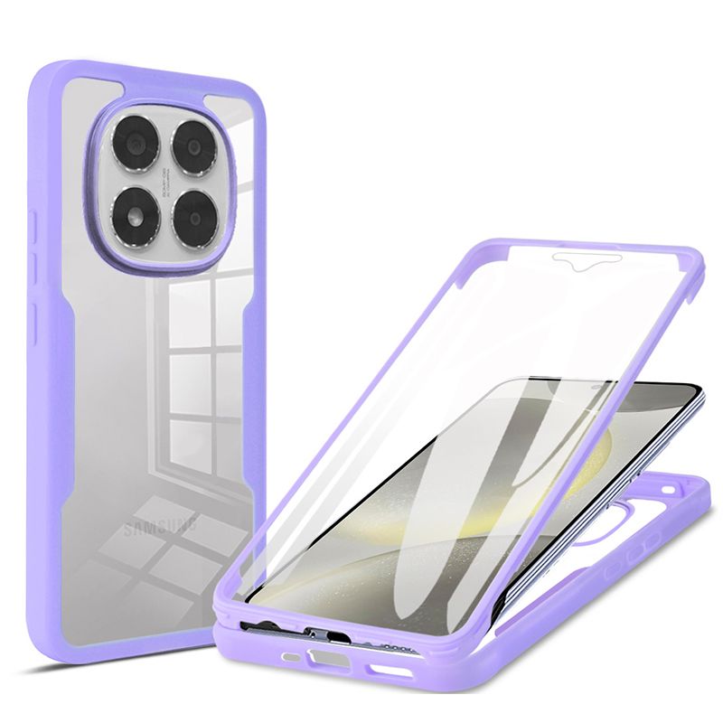 360 Full Protection Case for Xiaomi Redmi Note 15 Pro 15 Pro Max 15, Cover Built-in Screen Protector Cover