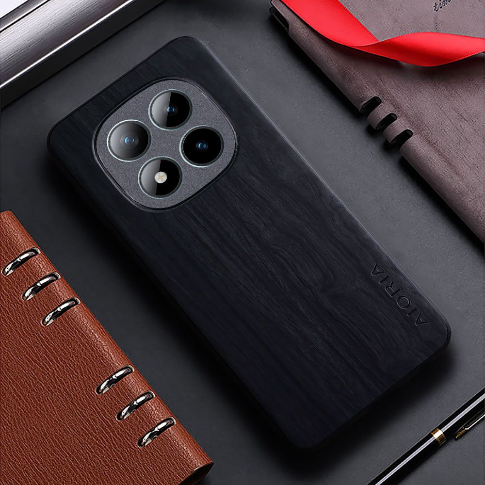 Vintage WoodLike Leather Phone Case for Xiaomi Redmi Note 15 Pro Plus 15 Pro 15 14s 13 Pro Soft TPU Around The Edge Hard PC At The Back 3in1 material