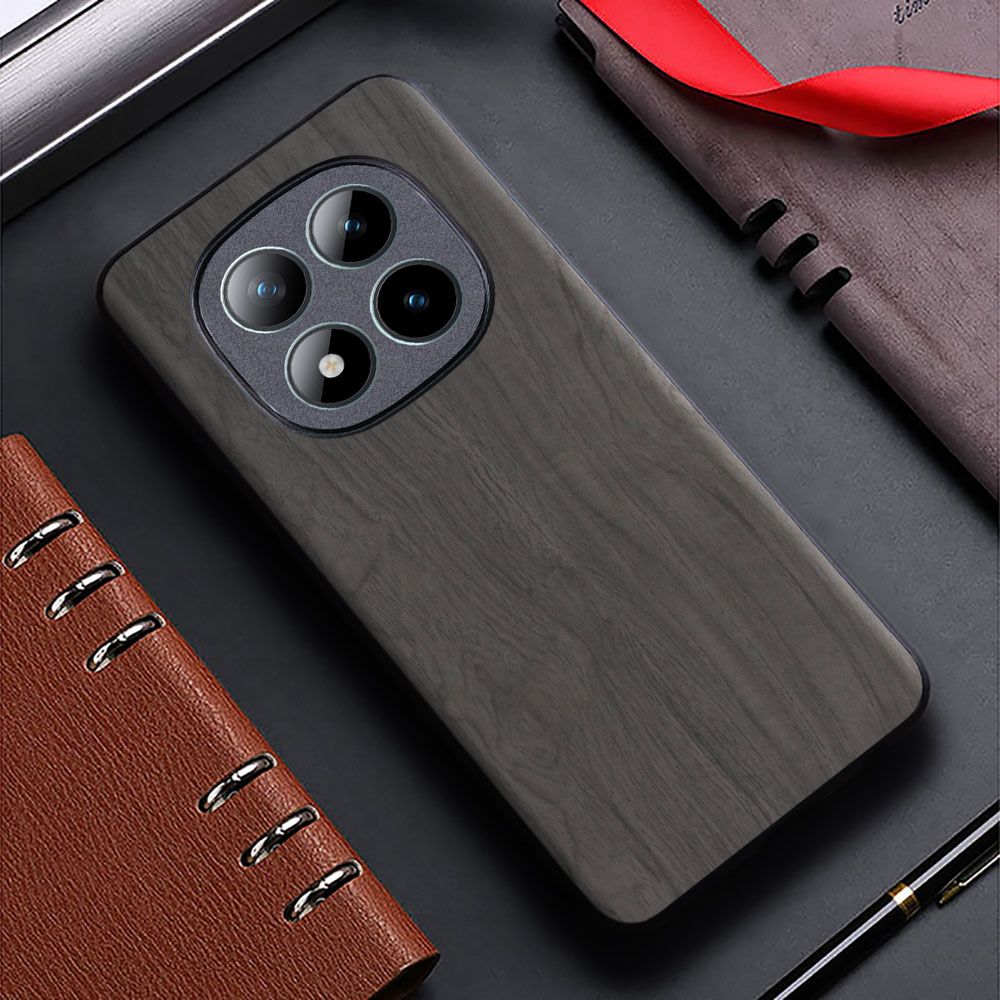 Vintage WoodLike Leather Phone Case for Xiaomi Redmi Note 15 Pro Plus 15 Pro 15 14s 13 Pro Soft TPU Around The Edge Hard PC At The Back 3in1 material