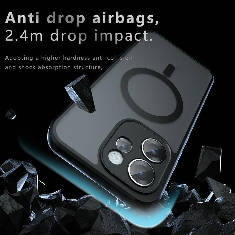 Case Cover for Oppo Reno 15 Pro 15F 15 Pro Max 14F 13F 12F 14 13 12 11 11F Built-in Magnetic Anti-Shock Cell Phone Case