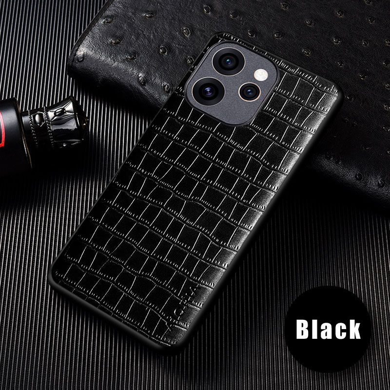 Leather Back Cover for OPPO Reno 15 Pro Max 15F 15 Pro 14F 14 13F 12F 12 13 11F 11 10 Pro Fashion Crocodile Leather Anti Drop And Anti Slip Phone Case
