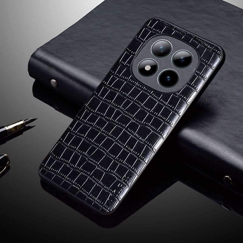 Leather Back Cover for Xiaomi Redmi Note 15 Pro Plus 14 Pro 14s 13 Pro Plus Fashion Crocodile Leather Anti Drop And Anti Slip Phone Case