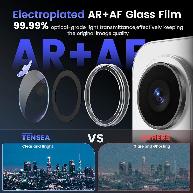 Compatible with Samsung Galaxy S26 Ultra Camera Lens Protector, 9H Tempered Glass Camera Cover Screen Protector Metal Individual Ring [Installation Tray][Case Friendly]