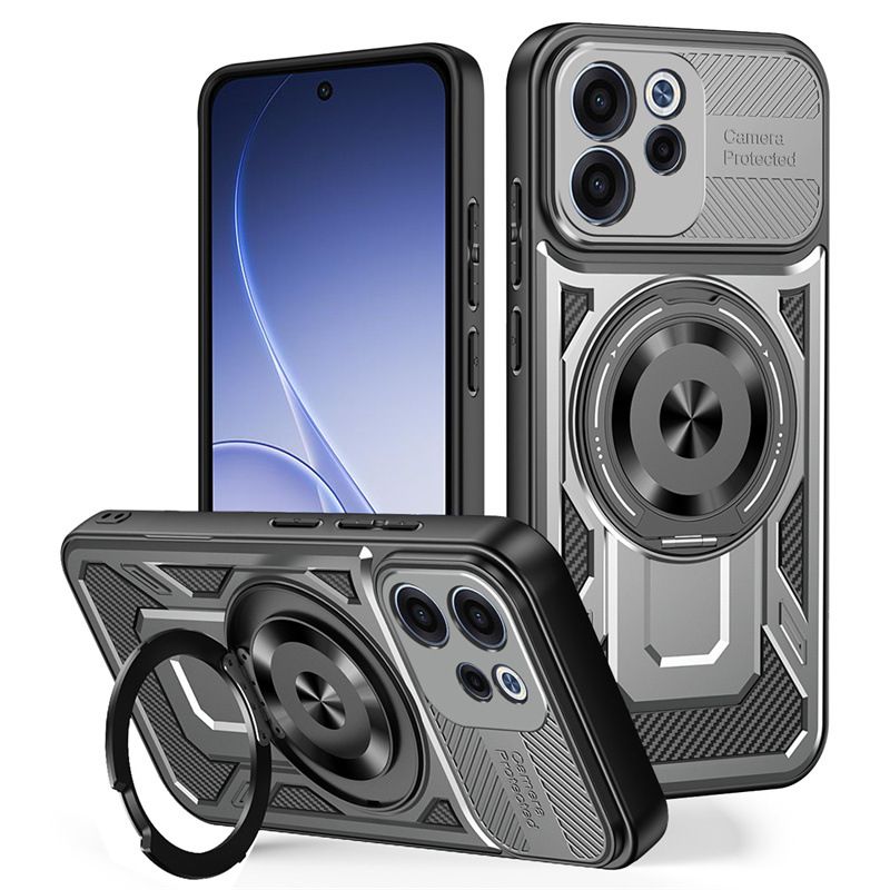 Phone Case for OPPO Reno 15F 15 Pro 15 Pro Max Compatible with MagSafe,360 Degree Rotating Magnetic Stand Anti-Drop Case Cover