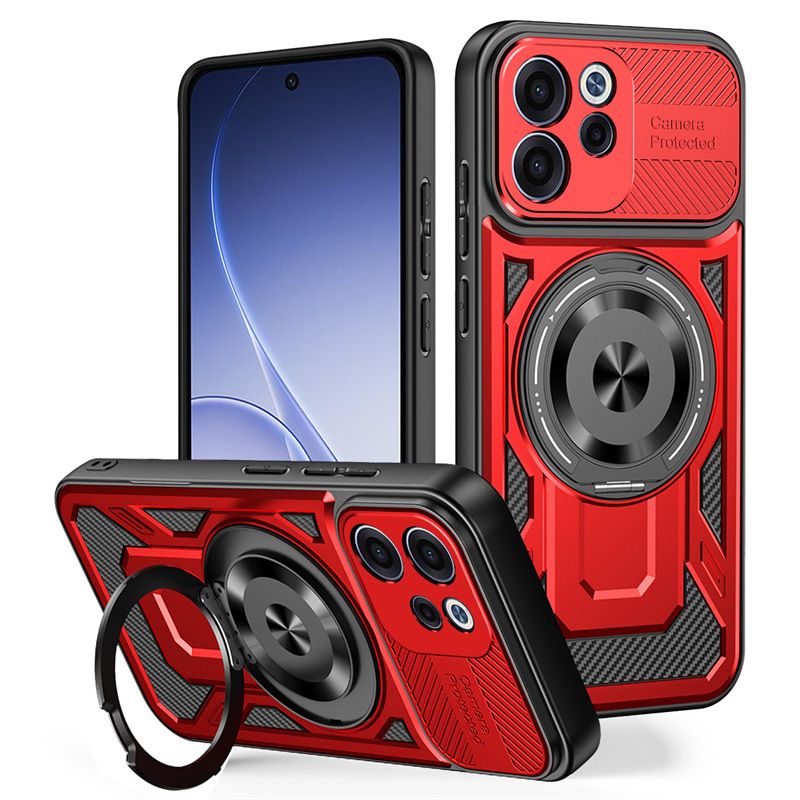 Phone Case for OPPO Reno 15F 15 Pro 15 Pro Max Compatible with MagSafe,360 Degree Rotating Magnetic Stand Anti-Drop Case Cover