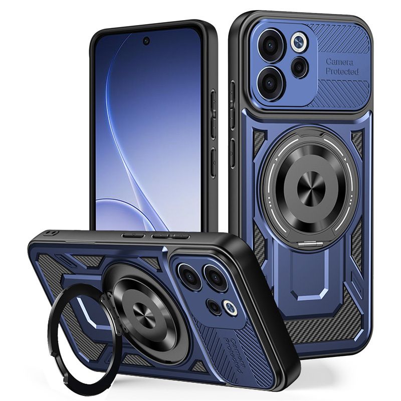 Phone Case for OPPO Reno 15F 15 Pro 15 Pro Max Compatible with MagSafe,360 Degree Rotating Magnetic Stand Anti-Drop Case Cover
