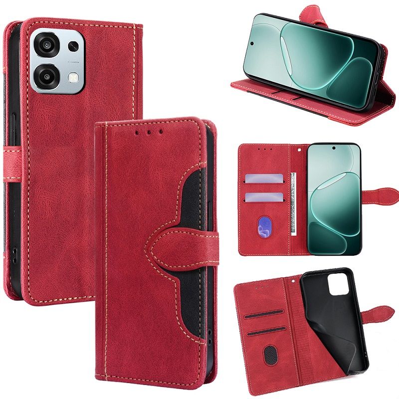 Leather Flip Cover Case for OPPO A6 Pro [Flip Vintage Leather] Wallet Shockproof Durable Retro Phone Case
