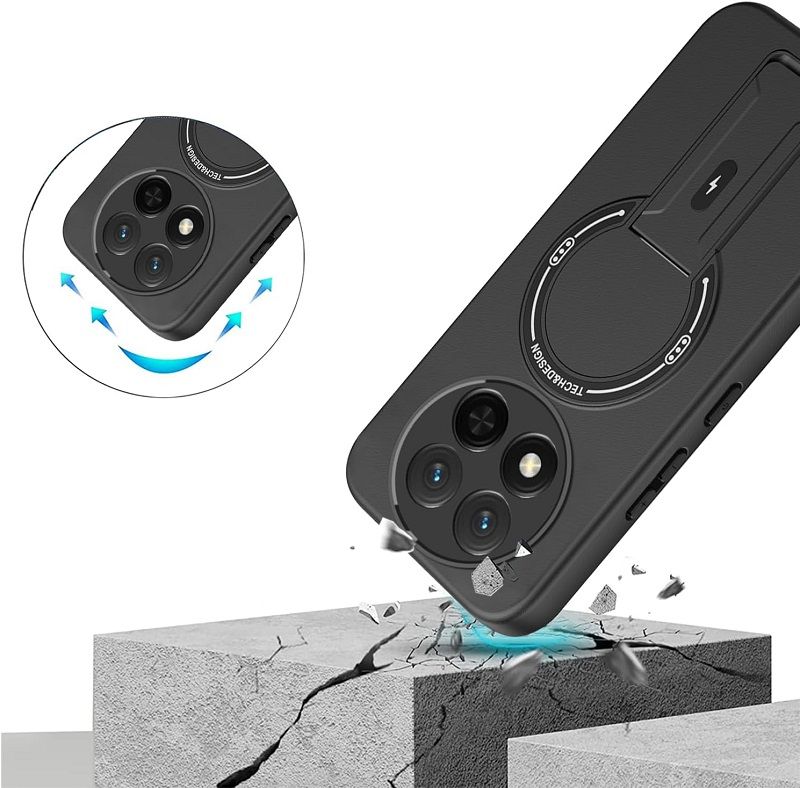 Phone Case for Vivo V60 V60 Lite V50 Lite V50 V50e V30 Pro Luxury Anti-Drop Stand Case TPU Phone Grip Wireless Charging Skin-Friendly Mobile Phone Cover