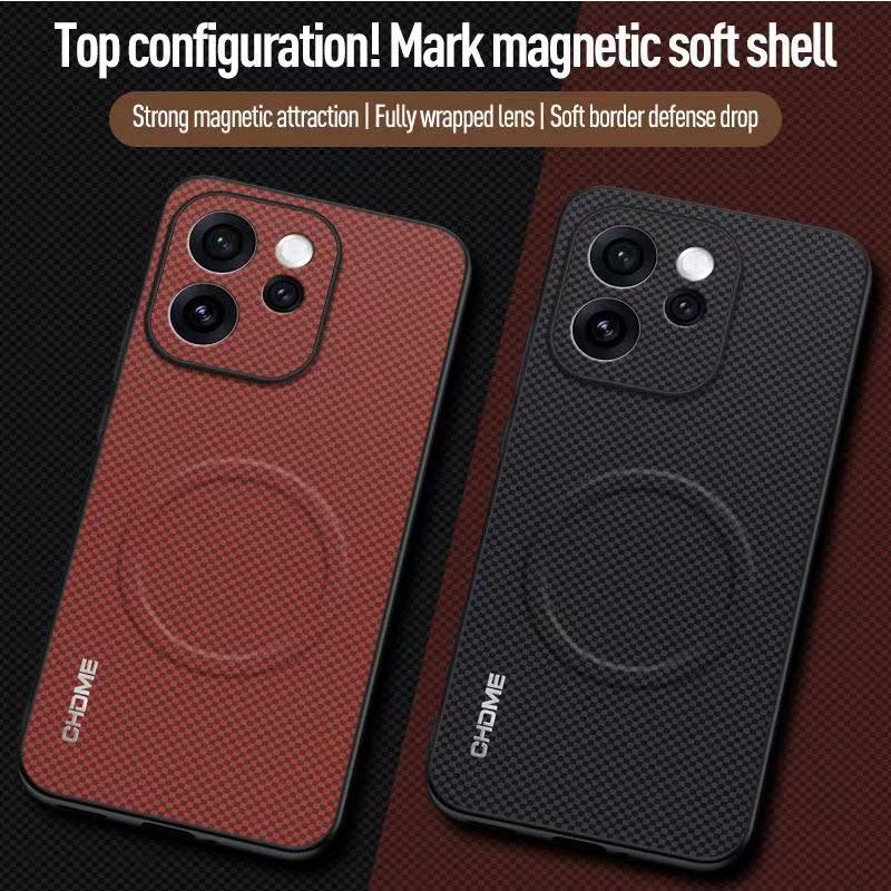 Luxury Business Phone Case for OPPO Reno 15 Pro 15F 15 Pro Max 14F 14 13F 12 12F 11 10 Pro Magnetic Leather All-inclusive Back Cover