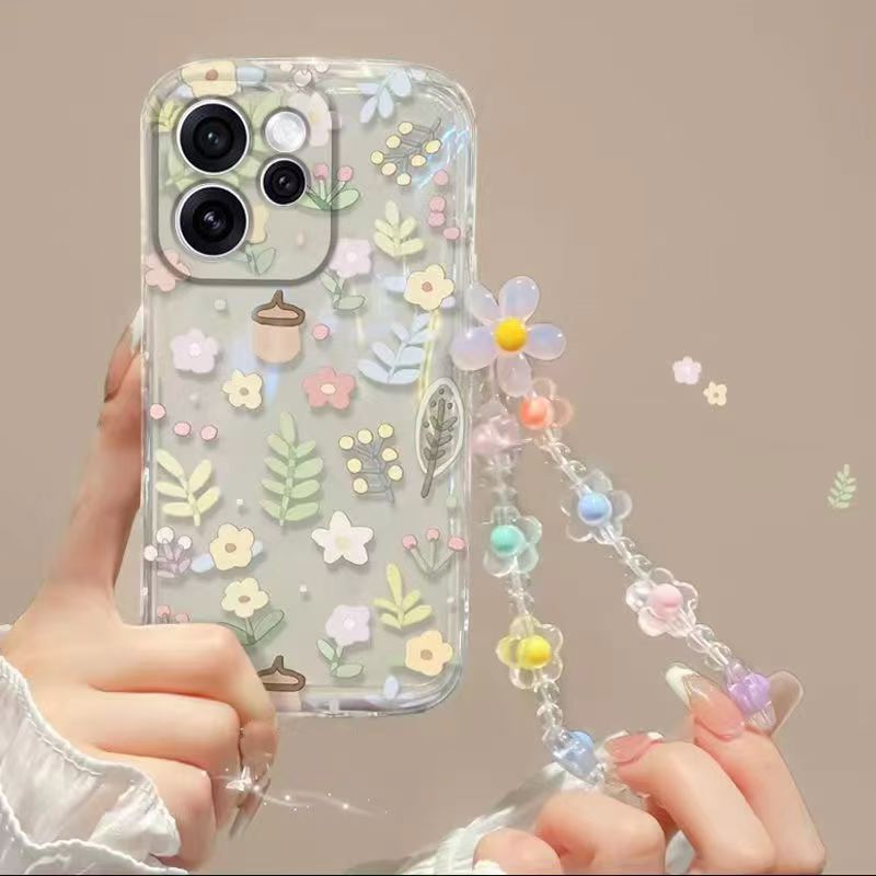 Phone Case for OPPO Reno 15F 15 Pro 15 Pro Max Fashion Flowers Soft Case Fall Prevention Protective Cover
