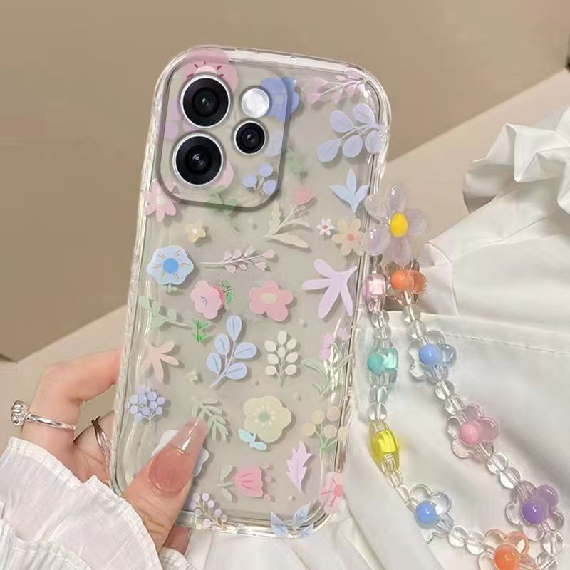 Phone Case for OPPO Reno 15F 15 Pro 15 Pro Max Fashion Flowers Soft Case Fall Prevention Protective Cover