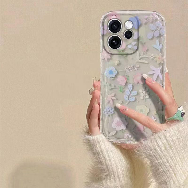 Phone Case for OPPO Reno 15F 15 Pro 15 Pro Max Fashion Flowers Soft Case Fall Prevention Protective Cover