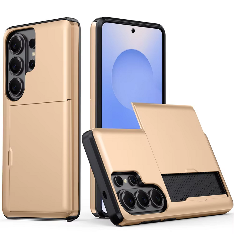 Phone Case for Samsung Galaxy S26 Ultra S25 FE S26 Plus S24 S23 S22 S21 S20 Note 20 Ultra With Card Holder Dual Layer Heavy Duty Protective Shockproof Hidden Card Slot Slim Wallet Phone Cover