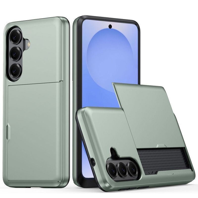 Phone Case for Samsung Galaxy A57 A37 A17 A56 A36 A16 A55 With Card Holder Dual Layer Heavy Duty Protective Shockproof Hidden Card Slot Slim Wallet Phone Cover