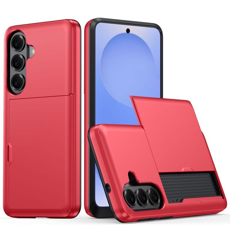 Phone Case for Samsung Galaxy A57 A37 A17 A56 A36 A16 A55 With Card Holder Dual Layer Heavy Duty Protective Shockproof Hidden Card Slot Slim Wallet Phone Cover