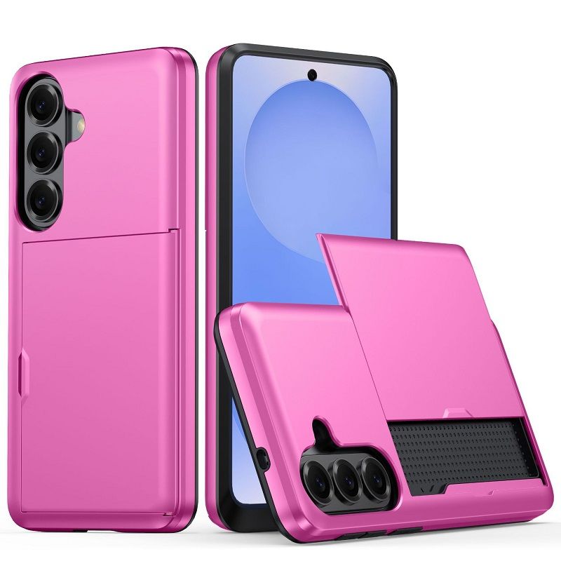 Phone Case for Samsung Galaxy A57 A37 A17 A56 A36 A16 A55 With Card Holder Dual Layer Heavy Duty Protective Shockproof Hidden Card Slot Slim Wallet Phone Cover