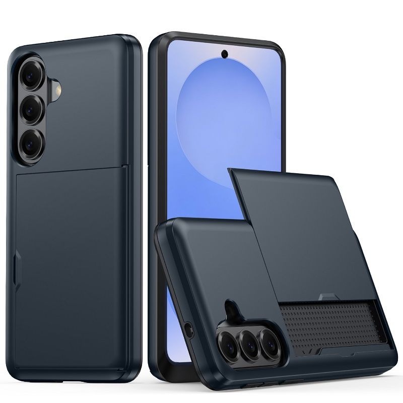 Phone Case for Samsung Galaxy A57 A37 A17 A56 A36 A16 A55 With Card Holder Dual Layer Heavy Duty Protective Shockproof Hidden Card Slot Slim Wallet Phone Cover