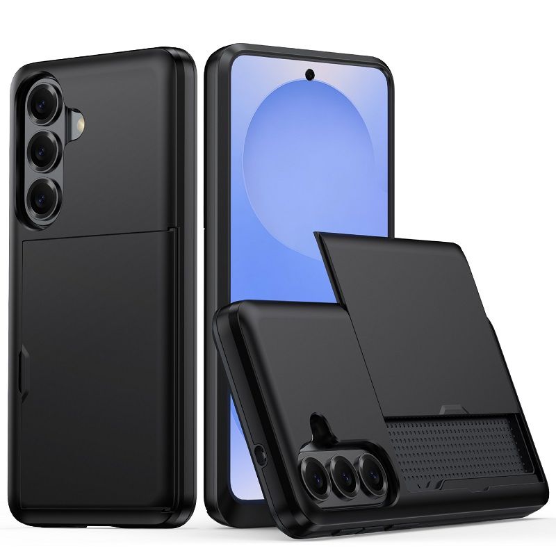 Phone Case for Samsung Galaxy A57 A37 A17 A56 A36 A16 A55 With Card Holder Dual Layer Heavy Duty Protective Shockproof Hidden Card Slot Slim Wallet Phone Cover