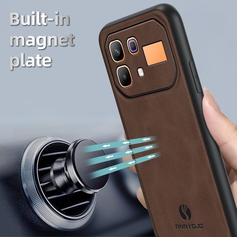 Luxury Business Phone Case for Infinix Note 60 Pro 5G 60 5G Magnetic Sheepskin Leather Back Cover