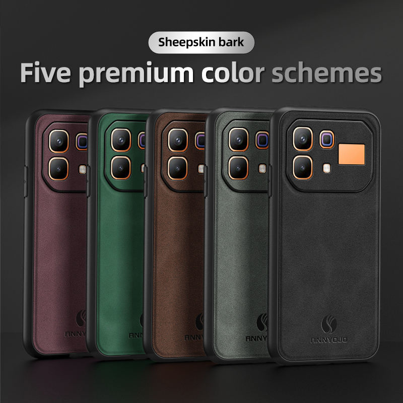 Luxury Business Phone Case for Infinix Note 60 Pro 5G 60 5G Magnetic Sheepskin Leather Back Cover