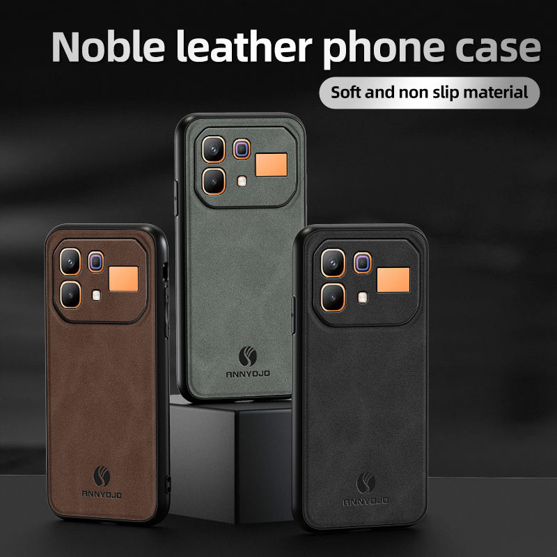 Luxury Business Phone Case for Infinix Note 60 Pro 5G 60 5G Magnetic Sheepskin Leather Back Cover