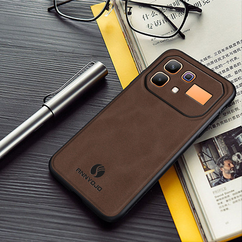 Luxury Business Phone Case for Infinix Note 60 Pro 5G 60 5G Magnetic Sheepskin Leather Back Cover