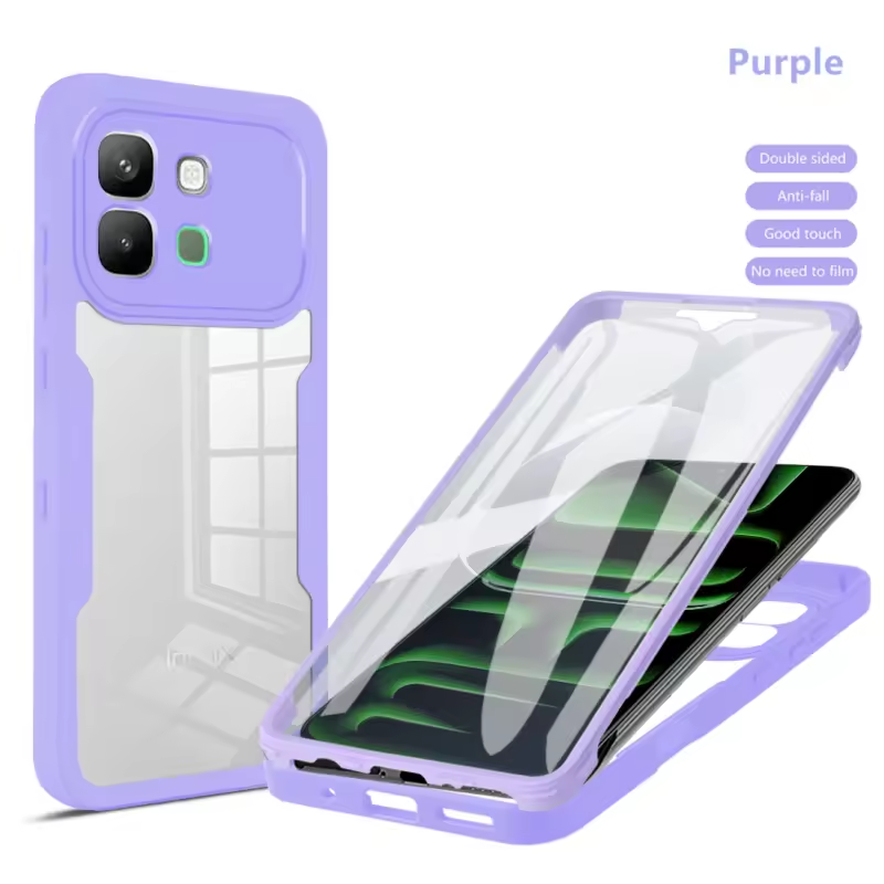 360 Full Protection Case for Infinix Note Edge 5G Cover Built-in Screen Protector
