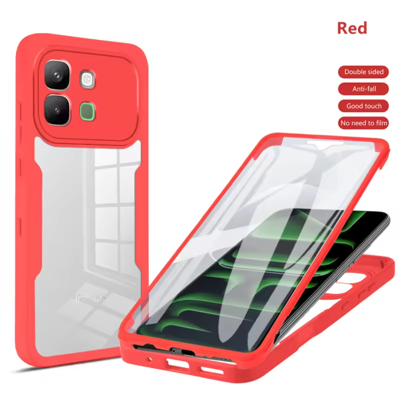 360 Full Protection Case for Infinix Note Edge 5G Cover Built-in Screen Protector