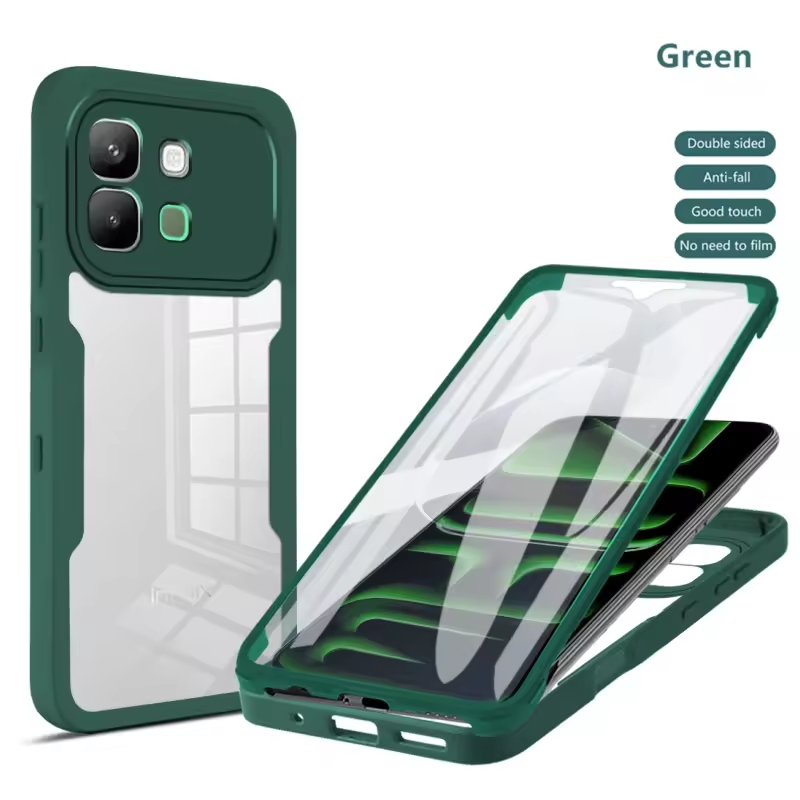 360 Full Protection Case for Infinix Note Edge 5G Cover Built-in Screen Protector