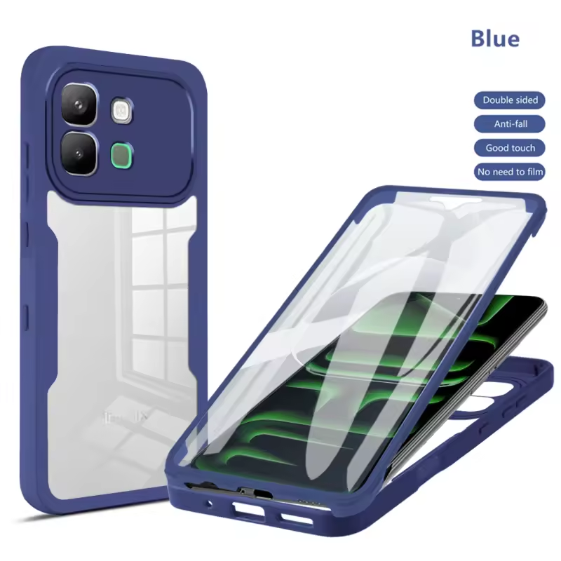 360 Full Protection Case for Infinix Note Edge 5G Cover Built-in Screen Protector