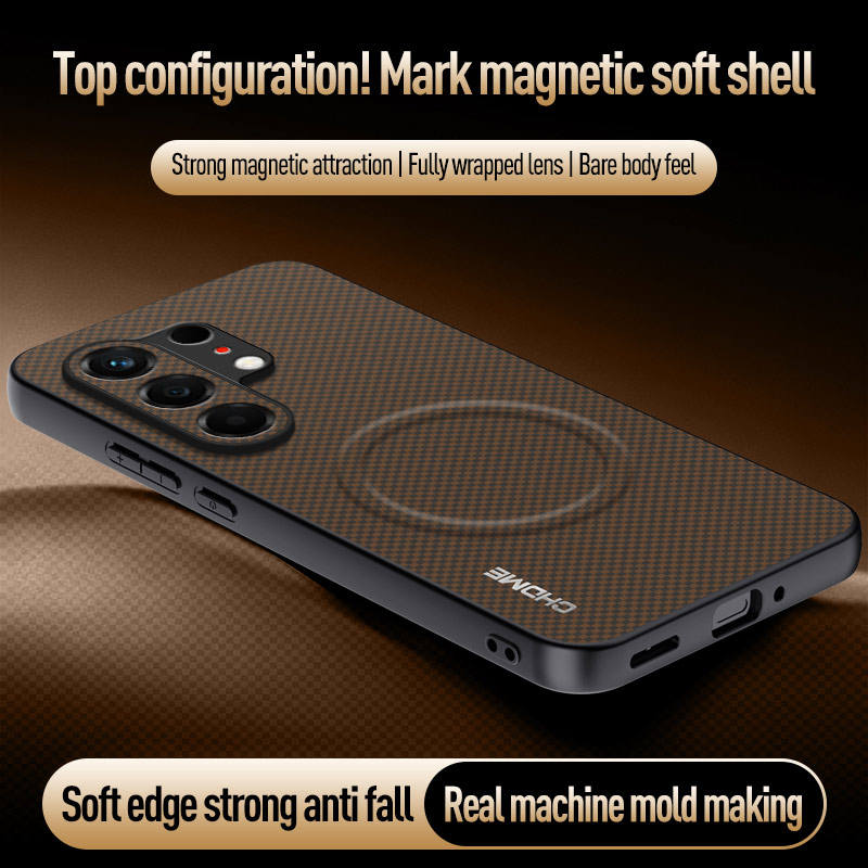 Luxury Business Phone Case for Tecno Camon 50 Pro Magnetic Leather All-inclusive Back Cover
