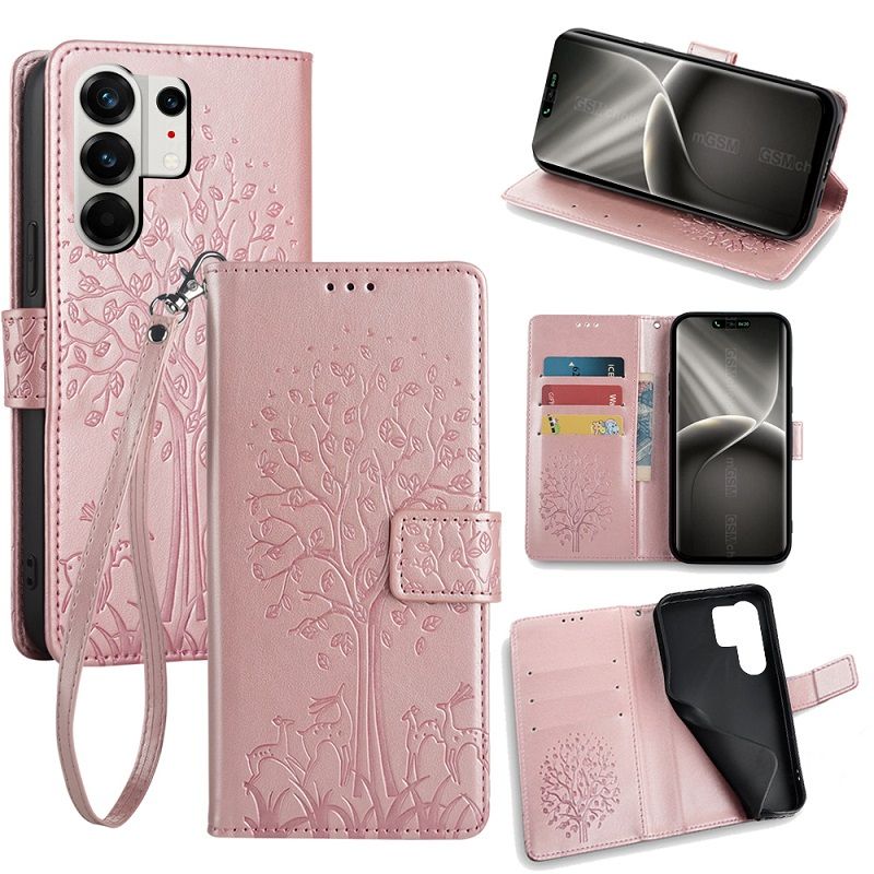Wallet Leather Cover for Tecno Camon 50 Pro 4G/CN5c Case Card Slots Magnetic Closure Shockproof Cover with Hand