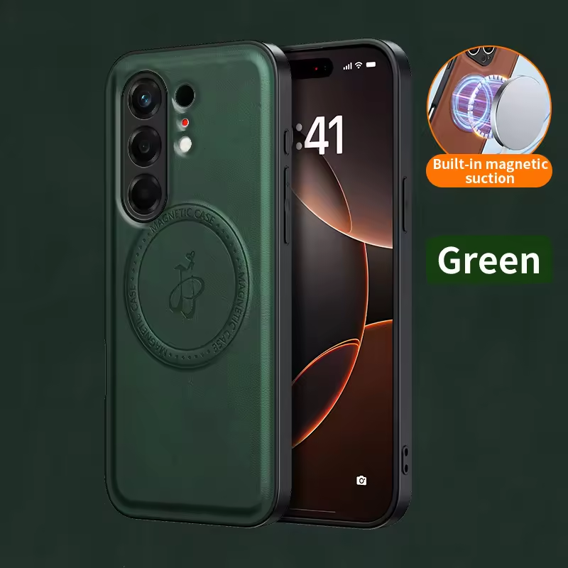 Magnetic PU Leather Lens protection & Back Case for Tecno Camon 50 Pro / Camon 50 4G Wireless Charging Cover