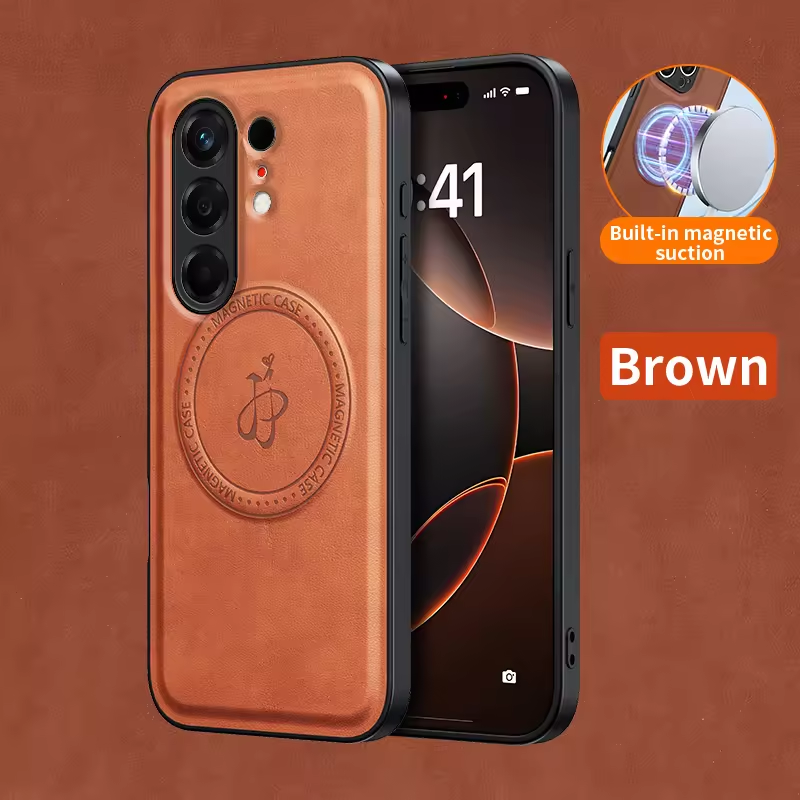 Magnetic PU Leather Lens protection & Back Case for Tecno Camon 50 Pro / Camon 50 4G Wireless Charging Cover