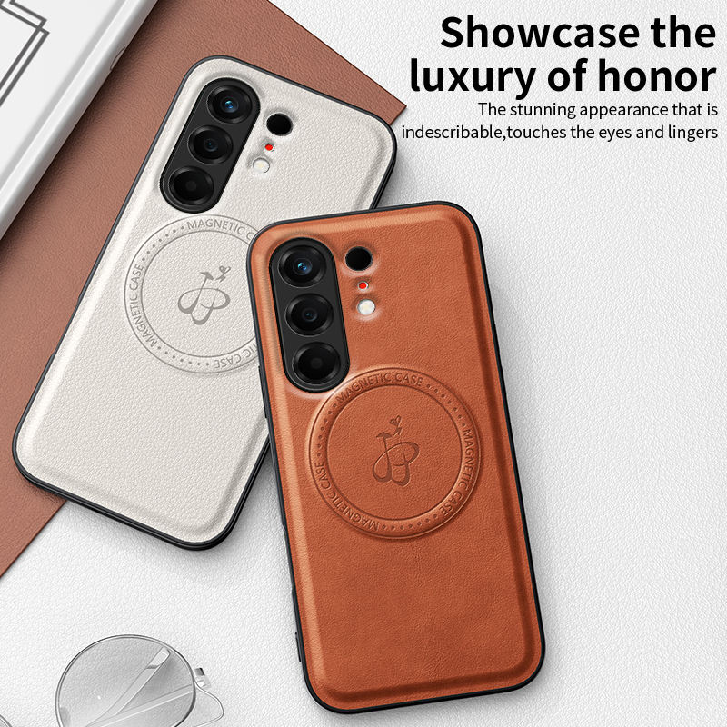 Magnetic PU Leather Lens protection & Back Case for Tecno Camon 50 Pro / Camon 50 4G Wireless Charging Cover