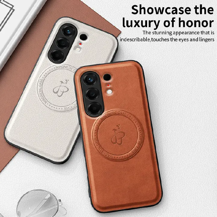 Magnetic PU Leather Lens protection & Back Case for Tecno Camon 50 Pro / Camon 50 4G Wireless Charging Cover