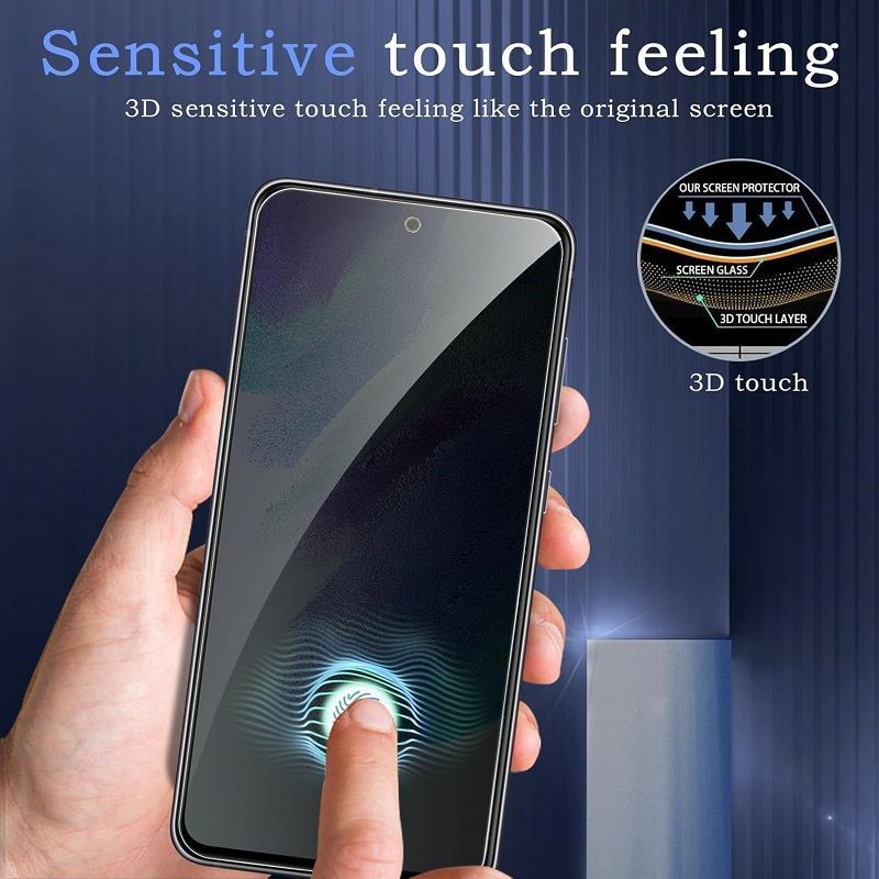 [2-Pack] Privacy Screen Protector for Vivo V70 V70 FE Anti-Spy Tempered Glass Film 9H Hardness, Upgrade Edge Protection, Easy Installation, Bubble Free