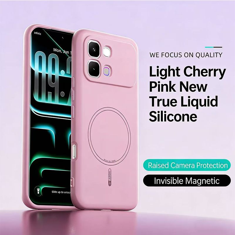Magnetic Soft Silicone Back Case for Infinix Note Edge 5G Wireless Charging Cover